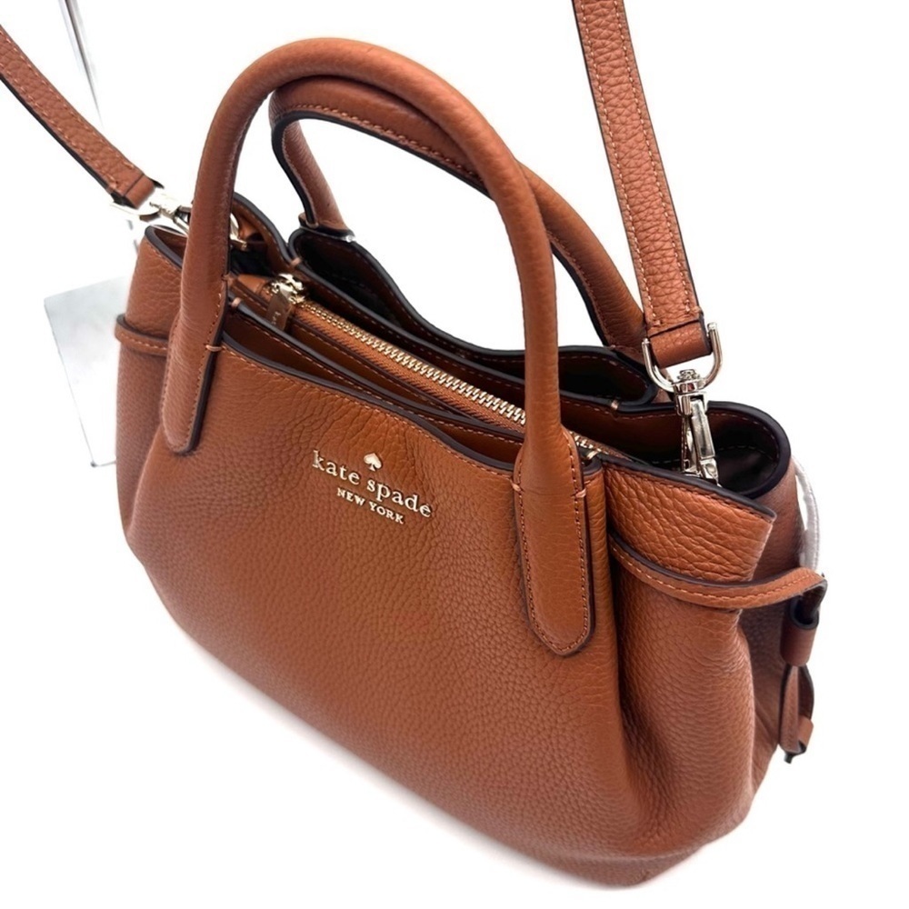 Kate Spade Small Dumpling Satchel Bag Brown (NWT) - Picture 6 of 11